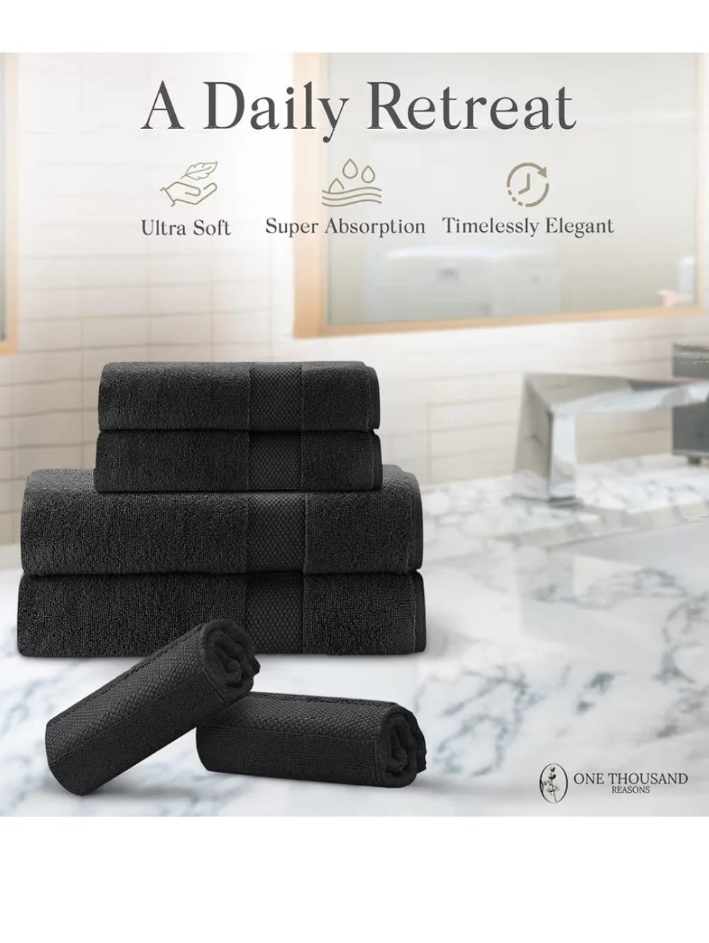6-Pieces Premium Towel Set